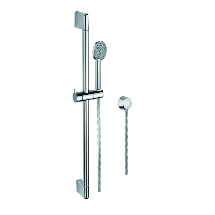 GEDY SUP1110 SUPERINOX SLIDING RAIL, WATER CONNECTION, AND HAND SHOWER IN CHROME
