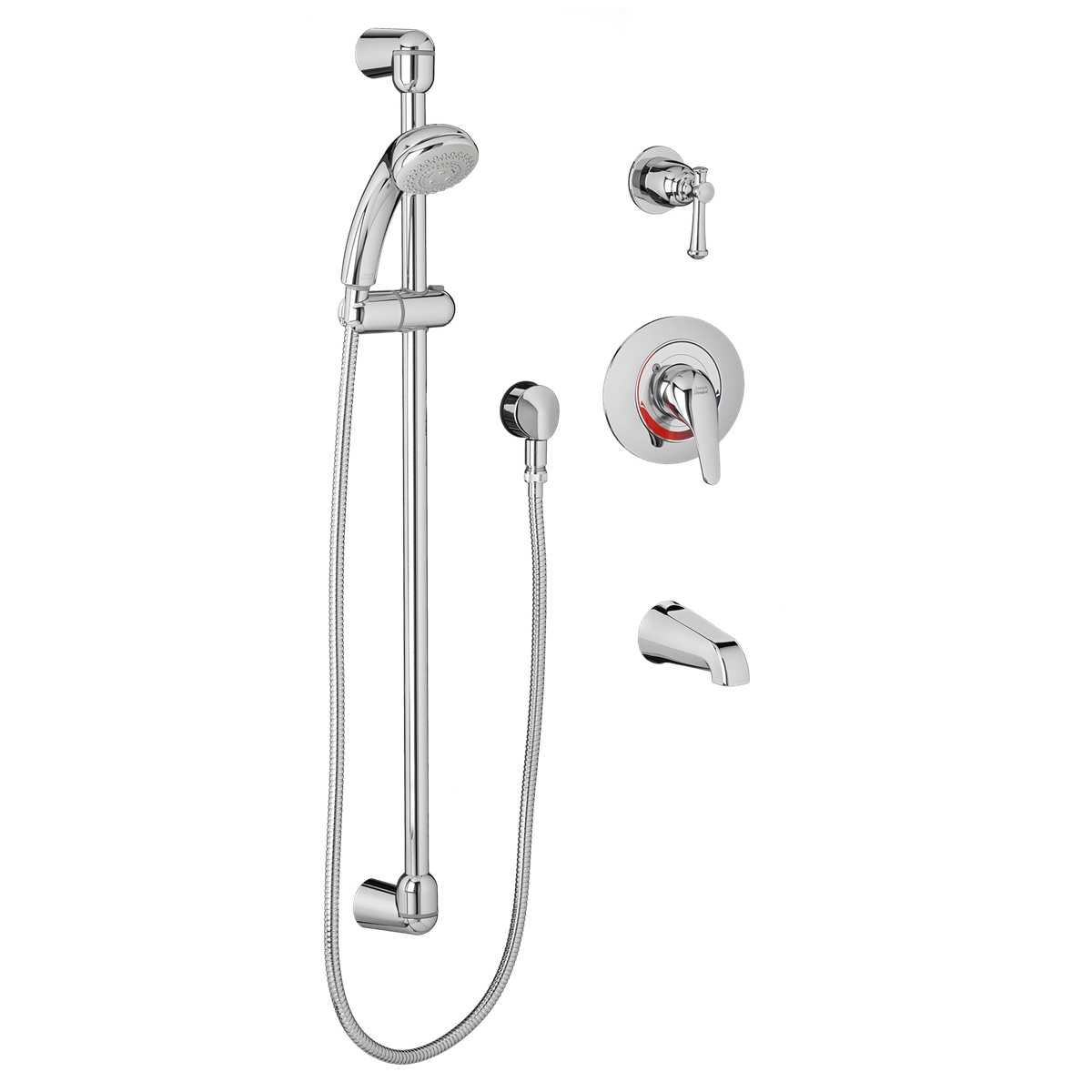 American Standard 1662 212 002 Flowise 1 5 Gpm Shower System Kit With Hand Shower And Tub Spout 1662 212 002 1662212002