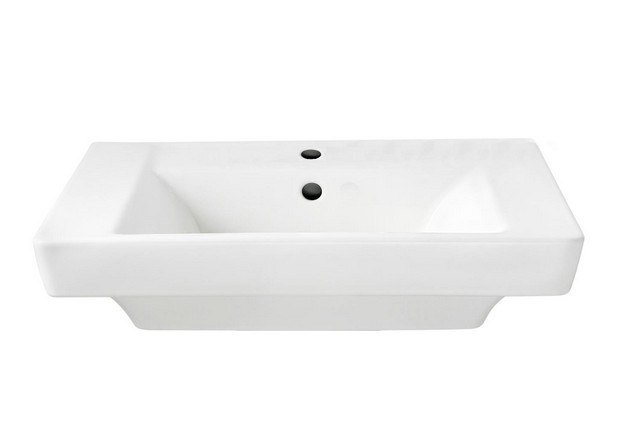 AMERICAN STANDARD 0641.001 BOULEVARD 17 INCH CLASSIC PEDESTAL PORCELAIN TOP, CENTER HOLE ONLY