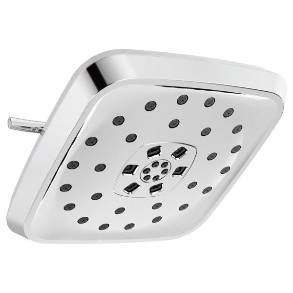 DELTA 52460 UNIVERSAL SHOWERING 7 3/4 INCH WALL MOUNT 1.75 GPM MULTI-FUNCTION SQUARE SHOWER HEAD