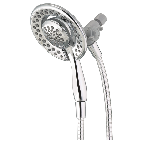 DELTA 75486C 6 1/8 INCH WALL MOUNT 1.75 GPM IN2ITION MULTI-FUNCTION TWO-IN-ONE SHOWERHEAD WITH HAND SHOWER