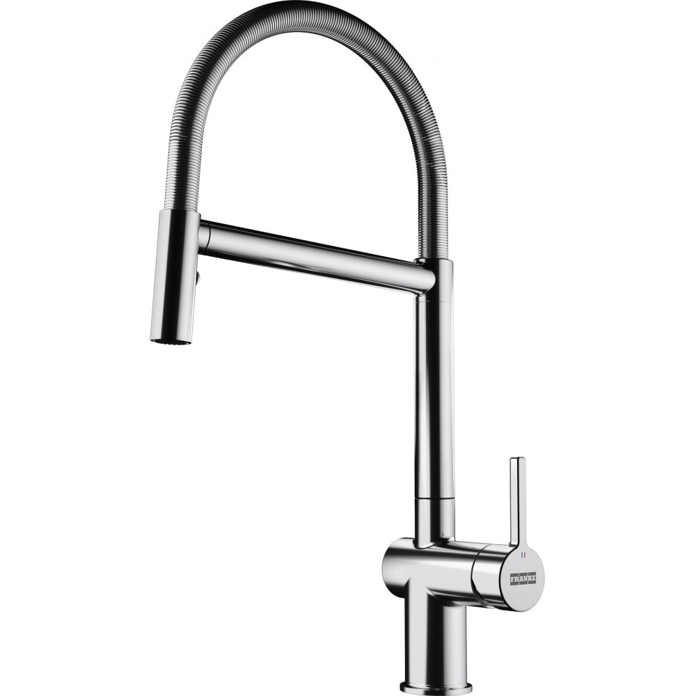 FRANKE ACT-SP ACTIVE 15 1/2 INCH DECK-MOUNTED LEVER HANDLE SINGLE HOLE PULL-DOWN KITCHEN FAUCET