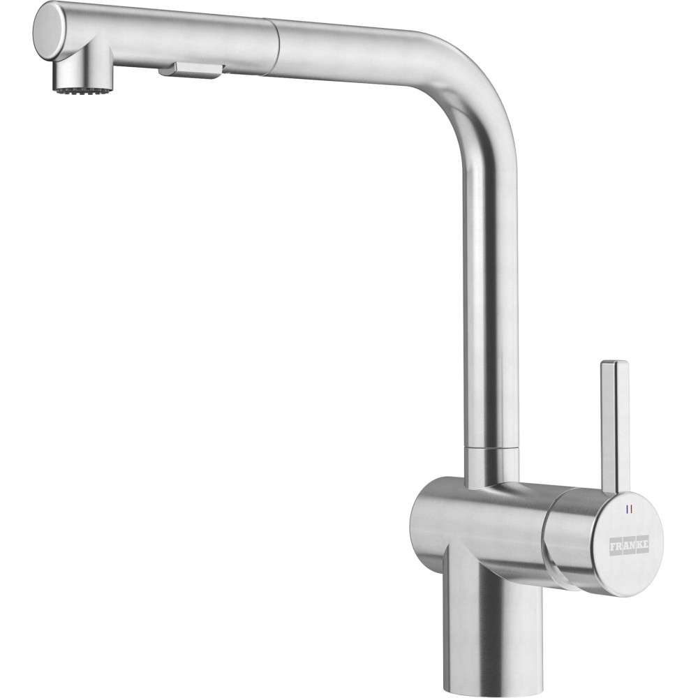 FRANKE ATL-PO-304 ATLAS NEO 11 3/4 INCH DECK-MOUNTED LEVER HANDLE SINGLE HOLE PULL-OUT KITCHEN FAUCET