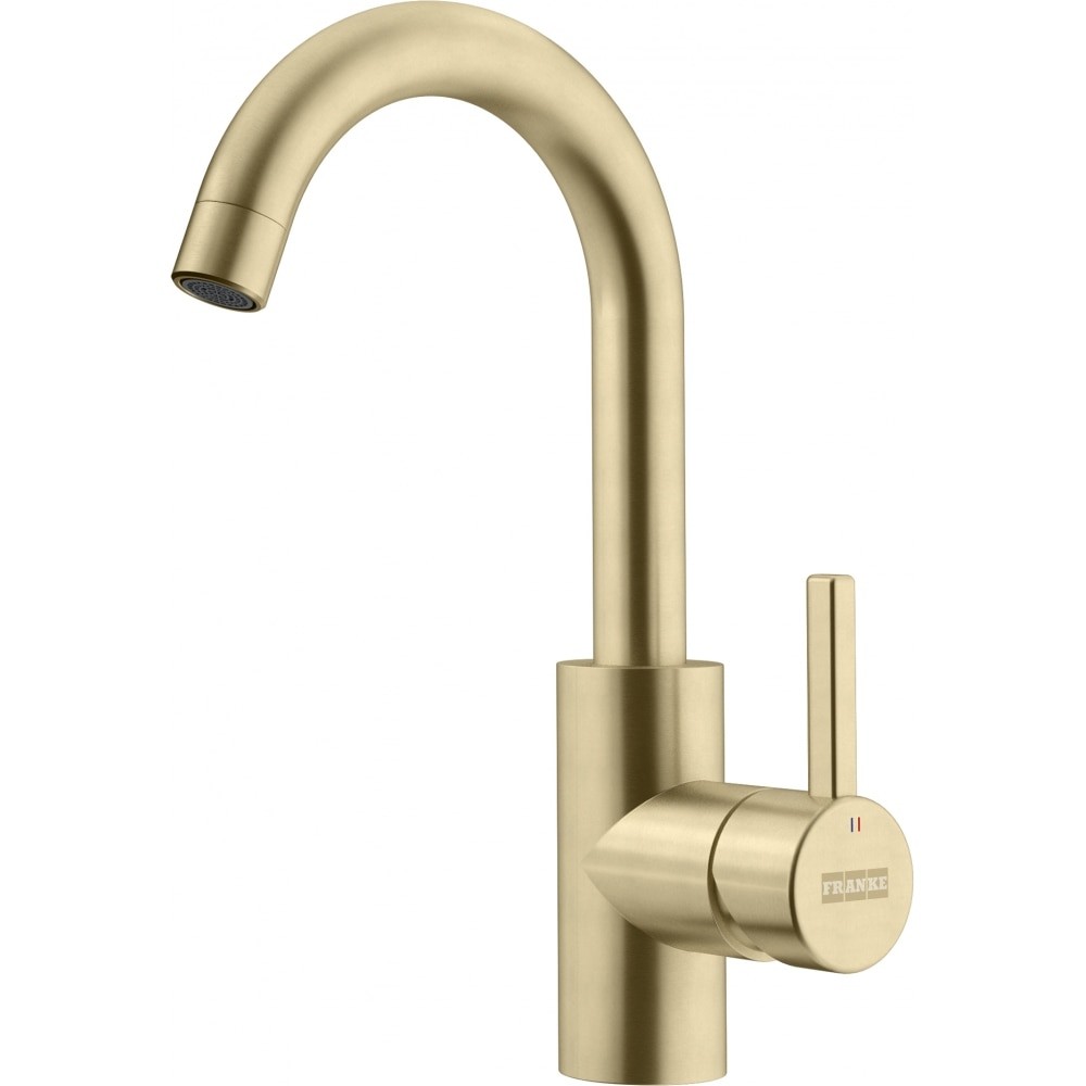 FRANKE EOS-BR EOS NEO 11 1/4 INCH DECK-MOUNTED LEVER HANDLE SINGLE HOLE SWIVEL SPOUT BAR KITCHEN FAUCET