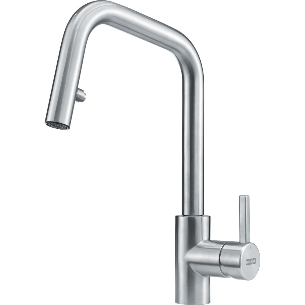 FRANKE KUB-PD-304 KUBUS 15 INCH DECK-MOUNTED LEVER HANDLE SINGLE HOLE PULL-DOWN KITCHEN FAUCET