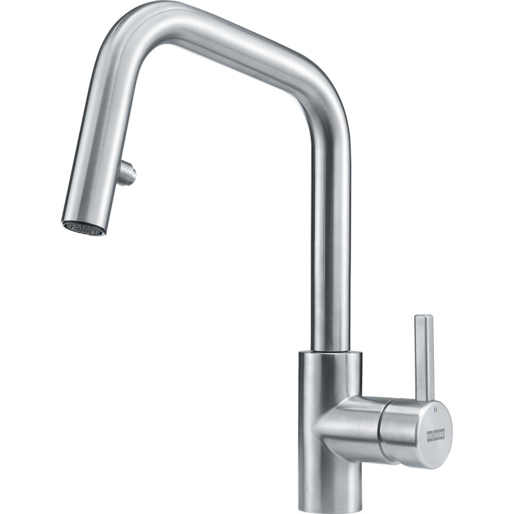 FRANKE KUB-PR-304 KUBUS 13 3/4 INCH DECK-MOUNTED LEVER HANDLE SINGLE HOLE PULL-DOWN KITCHEN FAUCET