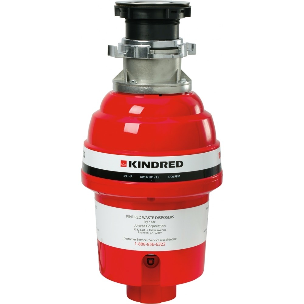 KINDRED KWD75B1-EZ 8 3/4 INCH 3/4 HORSE POWER BATCH FEED FOOD WASTE DISPOSER