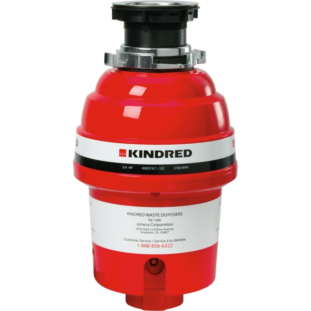 KINDRED KWD75C1-EZ 8 1/2 INCH 3/4 HORSE POWER CONTINUOUS FEED FOOD WASTE DISPOSER