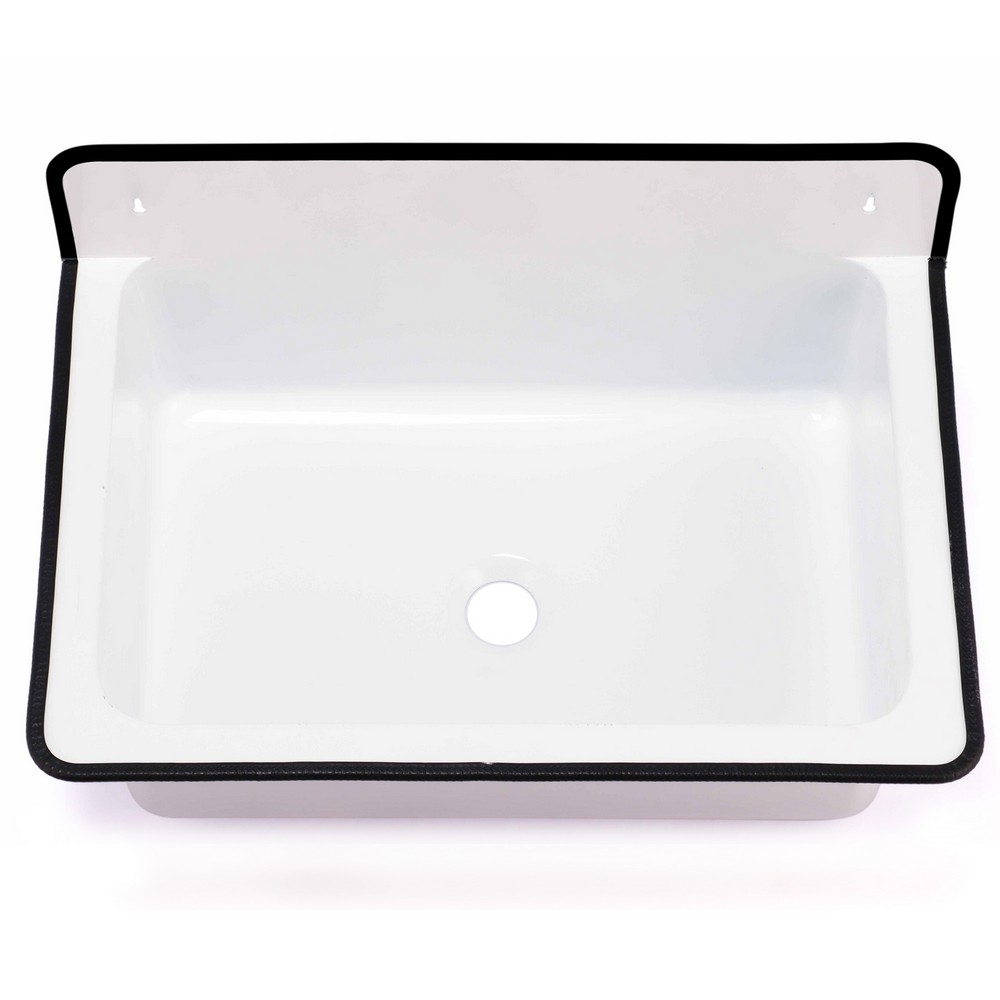 NANTUCKET SINKS NS-ACBS20 ANCHOR 19 1/2 INCH WALL MOUNT BUCKET BATHROOM SINK WITHOUT OVERFLOW