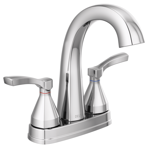 DELTA 25775-MPU-DST STRYKE 7 3/8 INCH TWO LEVER HANDLES CENTERSET BATHROOM FAUCET WITH POP-UP DRAIN