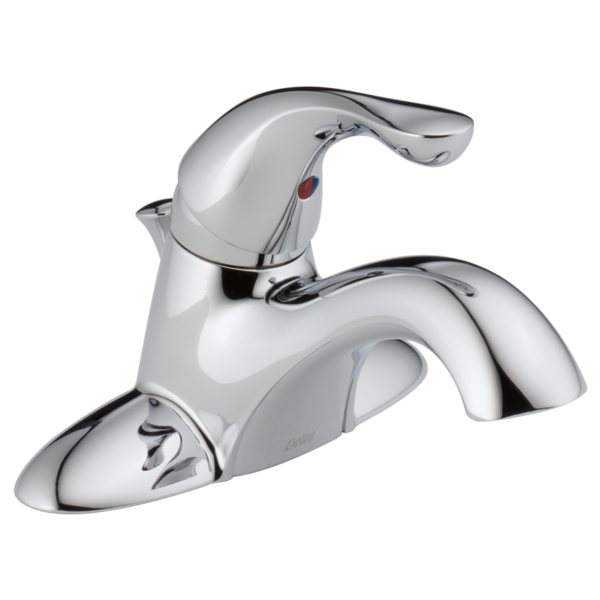 DELTA 520-GPM-DST CLASSIC 4 7/8 THREE HOLE AND ONE HANDLE CENTERSET BATHROOM FAUCET - CHROME