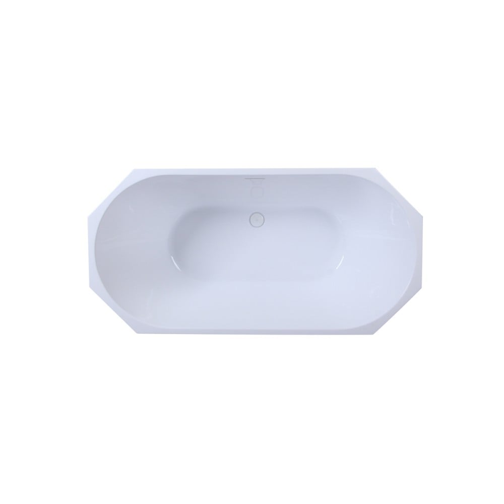 ELEGANT FURNITURE LIGHTING BT21159GW ETHEN 59 X 29 1/2 INCH OVAL FREESTANDING SOAKING BATHTUB IN GLOSSY WHITE