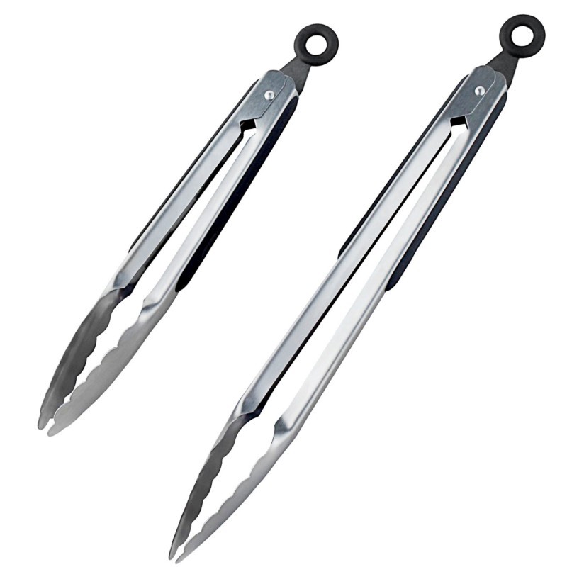 VIVO DN-KW-TG2 12 INCH AND 9 INCH STAINLESS STEEL TONGS