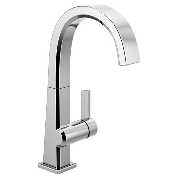 DELTA 1993LF PIVOTAL 12 INCH SINGLE HOLE DECK MOUNT BAR AND PREP FAUCET WITH LEVER HANDLE