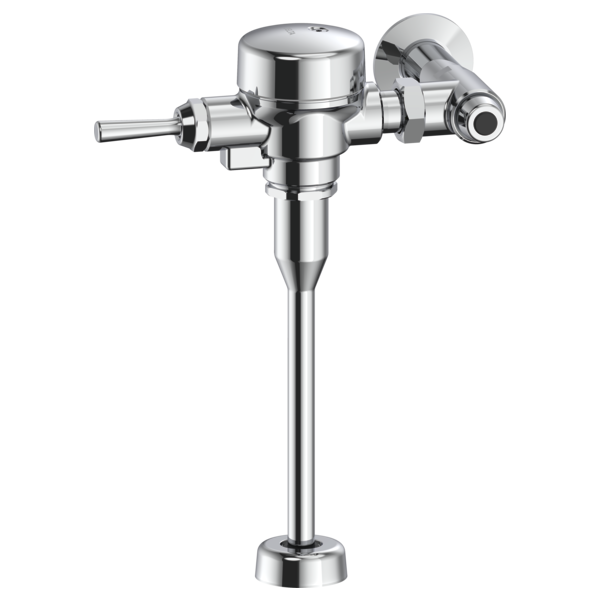 DELTA 81T231-05 COMMERCIAL 1 1/2 INCH TOP SPUD MANUAL URINAL FLUSH VALVE WITH INLET, 0.13 GPF - CHROME