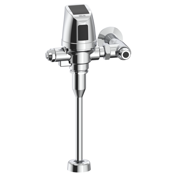 DELTA 81T231SP-MMO TECK 3/4 INCH TOP SPUD ELECTRONIC FLUSH VALVE, 0.5 GPF - POLISHED CHROME