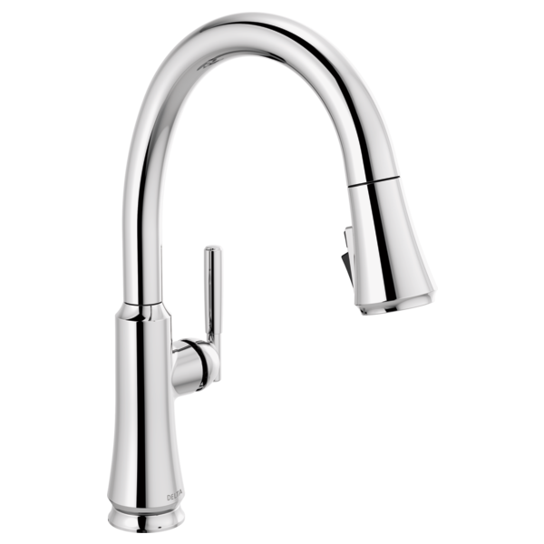 DELTA 9179-DST CORANTO 15 7/8 INCH SINGLE HOLE DECK MOUNT PULL-DOWN KITCHEN FAUCET WITH LEVER HANDLE