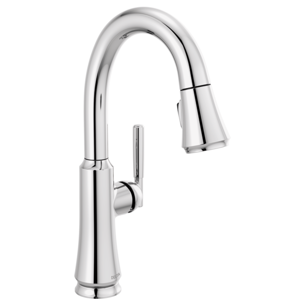 DELTA 9979-DST CORANTO 14 3/8 INCH SINGLE HOLE DECK MOUNT PULL-DOWN BAR AND PREP FAUCET WITH LEVER HANDLE