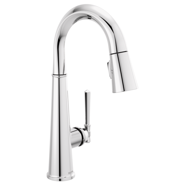 DELTA 9982-DST EMMELINE 14 3/4 INCH SINGLE HOLE DECK MOUNT PULL-DOWN BAR AND PREP FAUCET WITH LEVER HANDLE