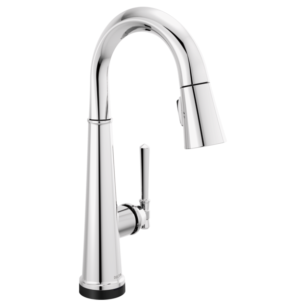 DELTA 9982T-DST EMMELINE 15 3/8 INCH SINGLE HOLE DECK MOUNT PULL-DOWN BAR AND PREP FAUCET WITH TOUCH2O TECHNOLOGY AND LEVER HANDLE