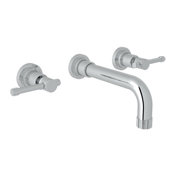 ROHL A3307ILTO-2 CAMPO 2 7/8 INCH THREE HOLES WALL MOUNT WIDESPREAD BATHROOM FAUCET WITH INDUSTRIAL LEVER HANDLES