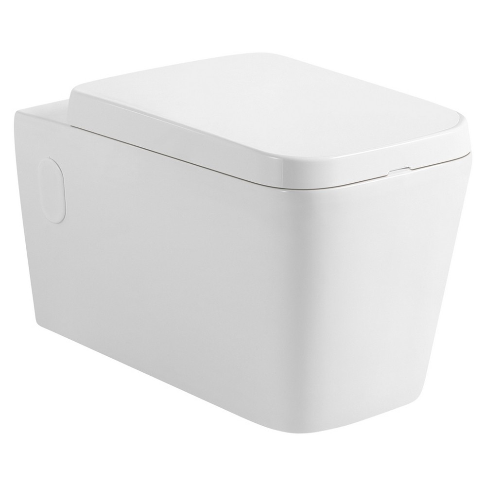 DAX BSN-CL11002A 22 1/2 INCH CERAMIC ONE-PIECE WALL-HUNG TOILET IN WHITE