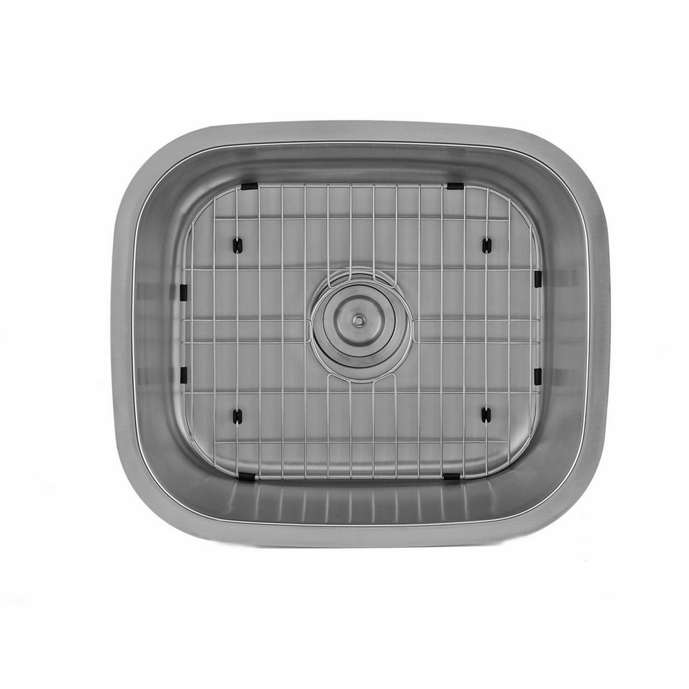 DAX DAX-1720 20 3/4 INCH STAINLESS STEEL SINGLE BOWL UNDERMOUNT KITCHEN SINK IN BRUSHED STAINLESS STEEL