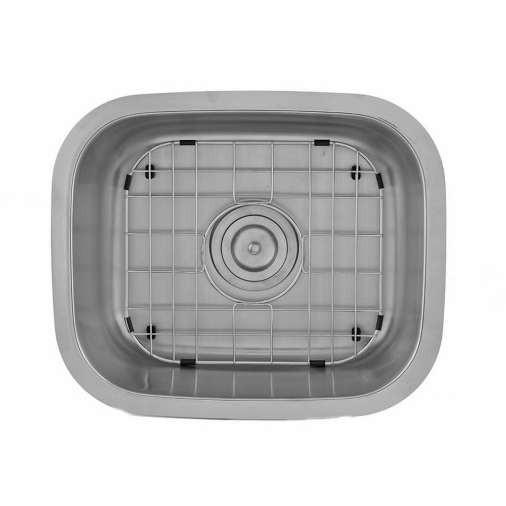 DAX DAX-1815 23 INCH STAINLESS STEEL SINGLE BOWL UNDERMOUNT KITCHEN SINK IN BRUSHED STAINLESS STEEL