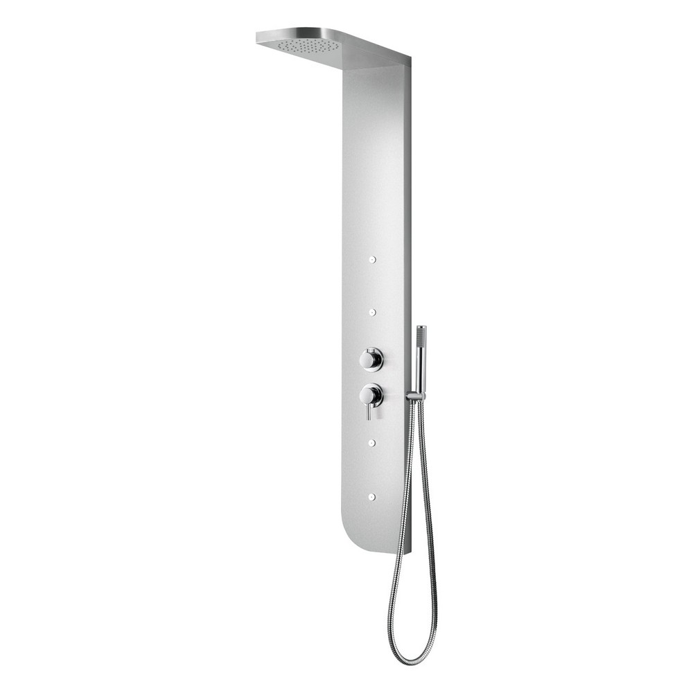 DAX DAX-208-BN 7 7/8 INCH STAINLESS STEEL SHOWER SET IN BRUSHED STAINLESS STEEL