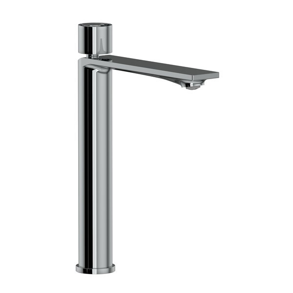 ROHL EC02D1IW ECLISSI 12 3/8 INCH SINGLE HOLE DECK MOUNT TALL BATHROOM FAUCET WITH CIRCULAR HANDLE