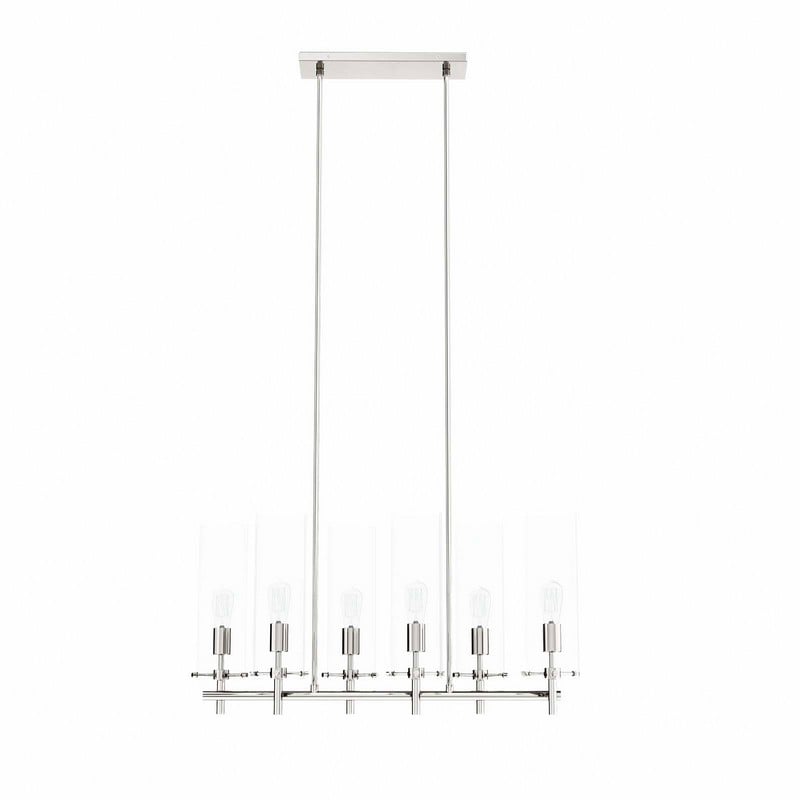 MODWAY EEI-5651 SKYLARK 34 INCH 6-LIGHT CHANDELIER