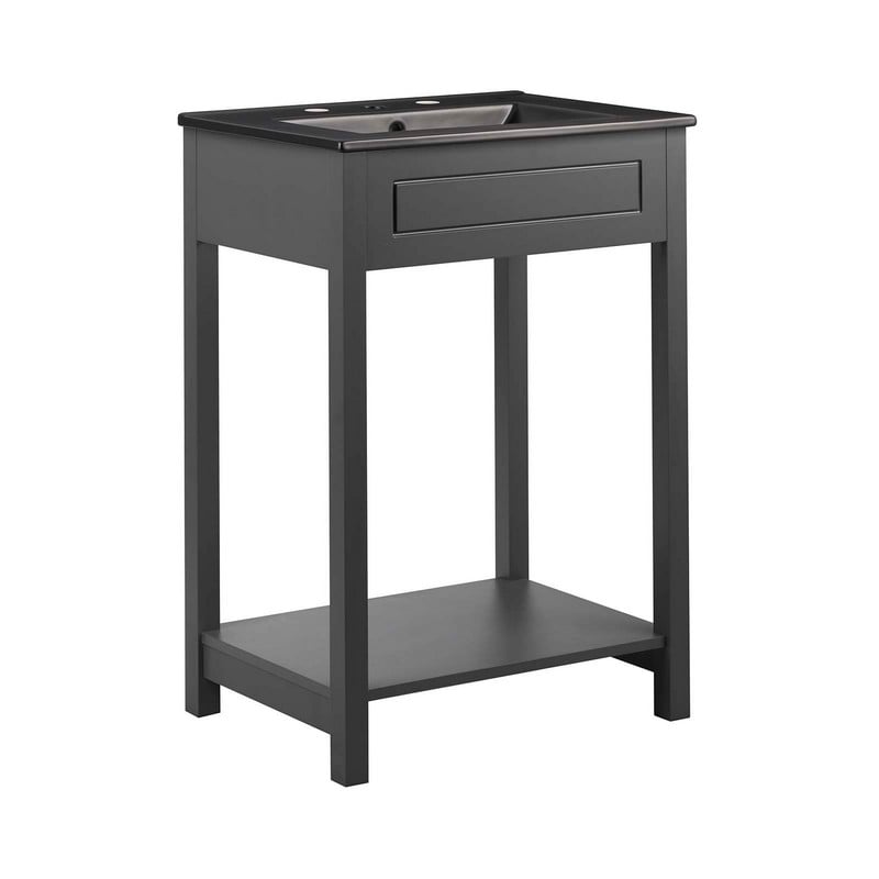 MODWAY EEI-5798 ALTURA 24 1/2 INCH FREE-STANDING SINGLE SINK BATHROOM VANITY