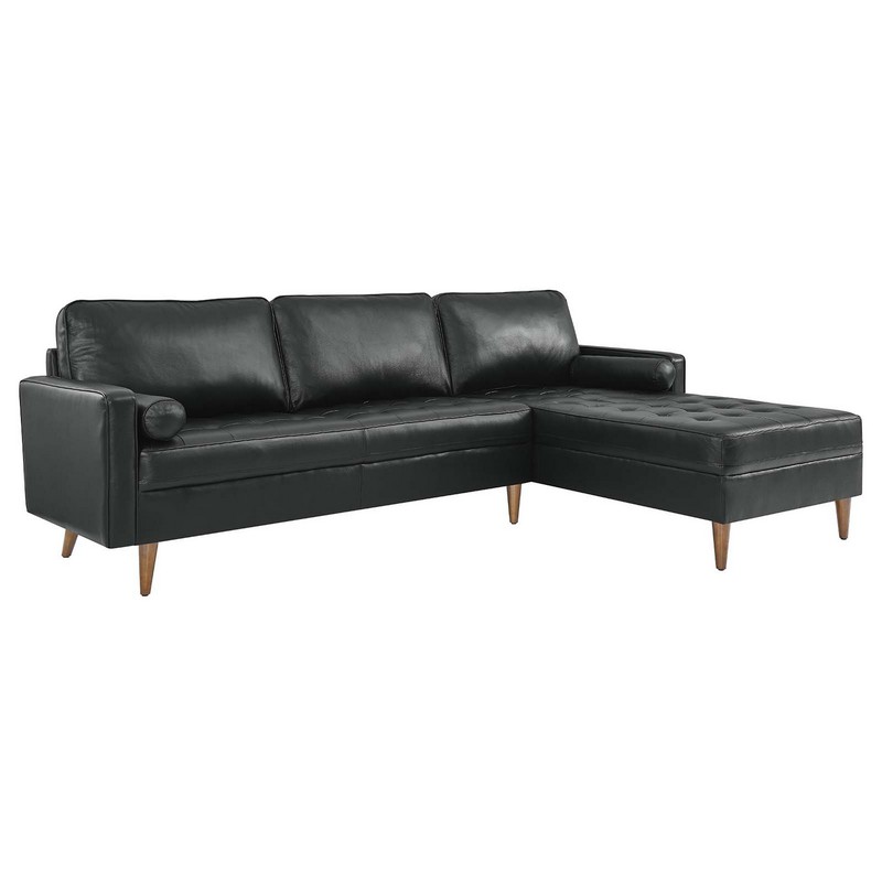 MODWAY EEI-5873 VALOUR 98 INCH LEATHER SECTIONAL SOFA