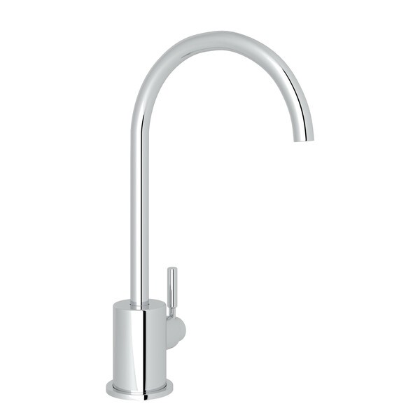 ROHL R7517 LUX 10 1/2 INCH SINGLE HOLE C-SPOUT FILTER FAUCET WITH METAL LEVER HANDLE