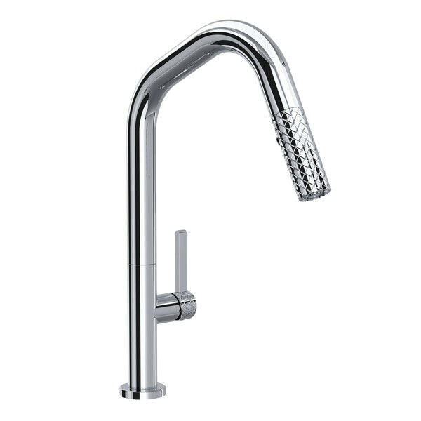 ROHL TE56D1LM TENERIFE 14 3/4 INCH SINGLE HOLE PULL-DOWN KITCHEN FAUCET WITH U-SPOUT