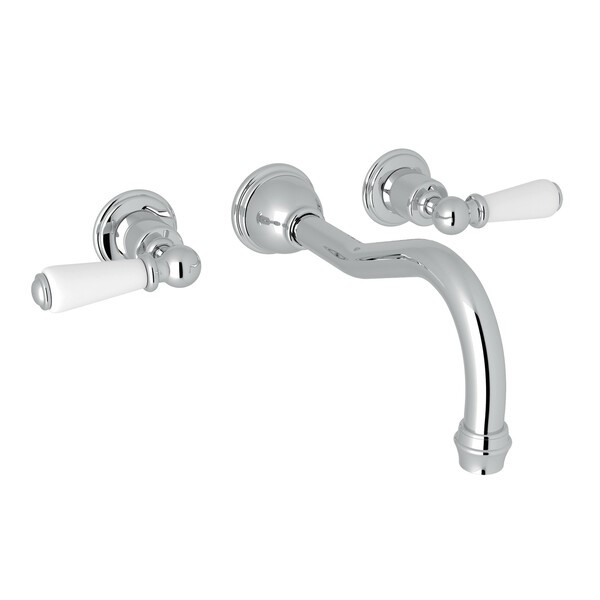 ROHL U.3780L/TO EDWARDIAN THREE HOLES WALL MOUNT COLUMN SPOUT TUB FILLER WITH METAL LEVER HANDLE