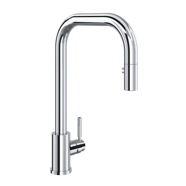ROHL U.4046L-2 HOLBORN 15 7/8 INCH SINGLE HOLE DECK MOUNT CONTEMPORARY PULLDOWN KITCHEN FAUCET WITH METAL LEVER HANDLE