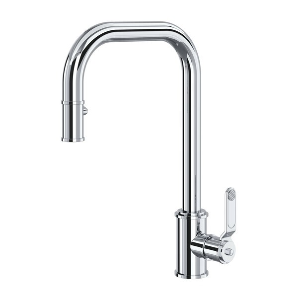 ROHL U.4546HT-2 ARMSTRONG 15 7/8 INCH SINGLE HOLE PULL-DOWN KITCHEN FAUCET WITH U-SPOUT