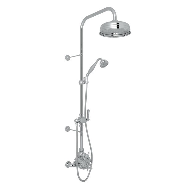 ROHL U.KIT61NX GEORGIAN ERA THERMOSTATIC SHOWER PACKAGE WITH METAL CROSS HANDLE