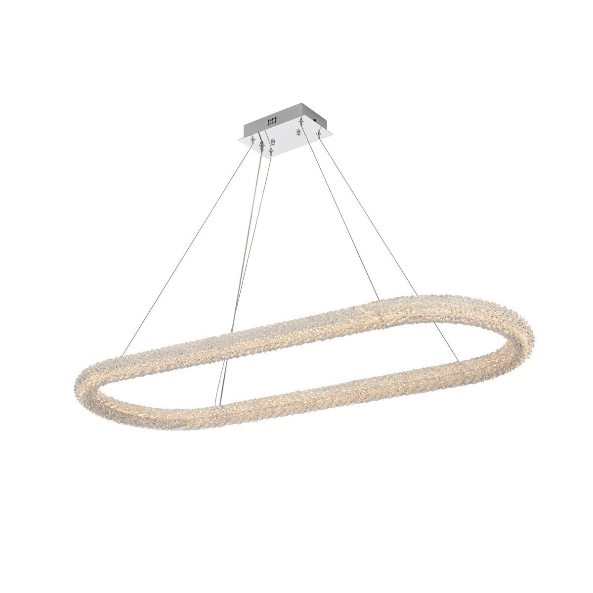 ELEGANT FURNITURE LIGHTING 3800D50L1 BOWEN 51 INCH 1 LIGHT CEILING-MOUNTED LED CHANDELIER