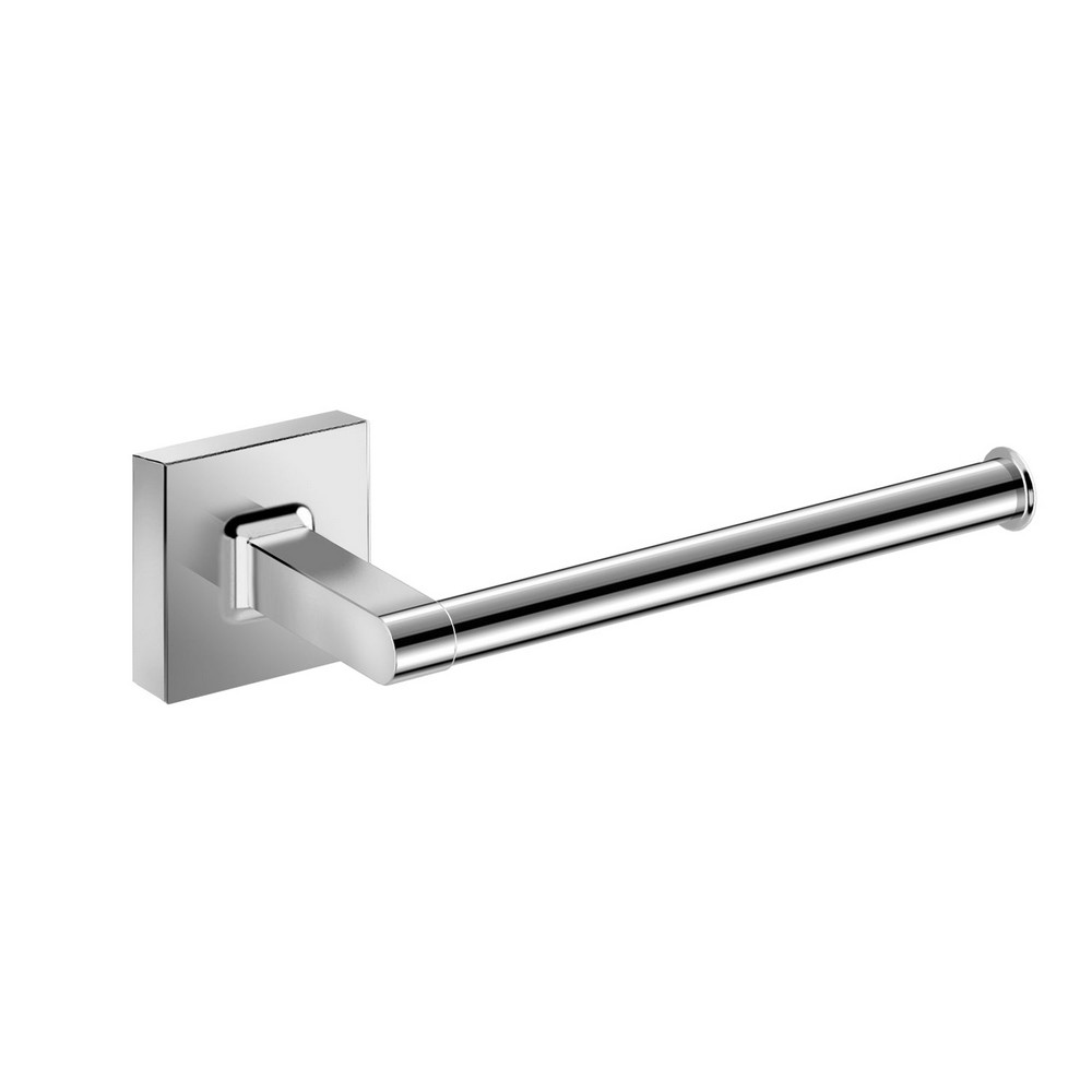 DAX DAX-GDC160156 MILANO 6 1/8 INCH BRASS RIGHT OPENING SQUARE LINE TOILET PAPER HOLDER