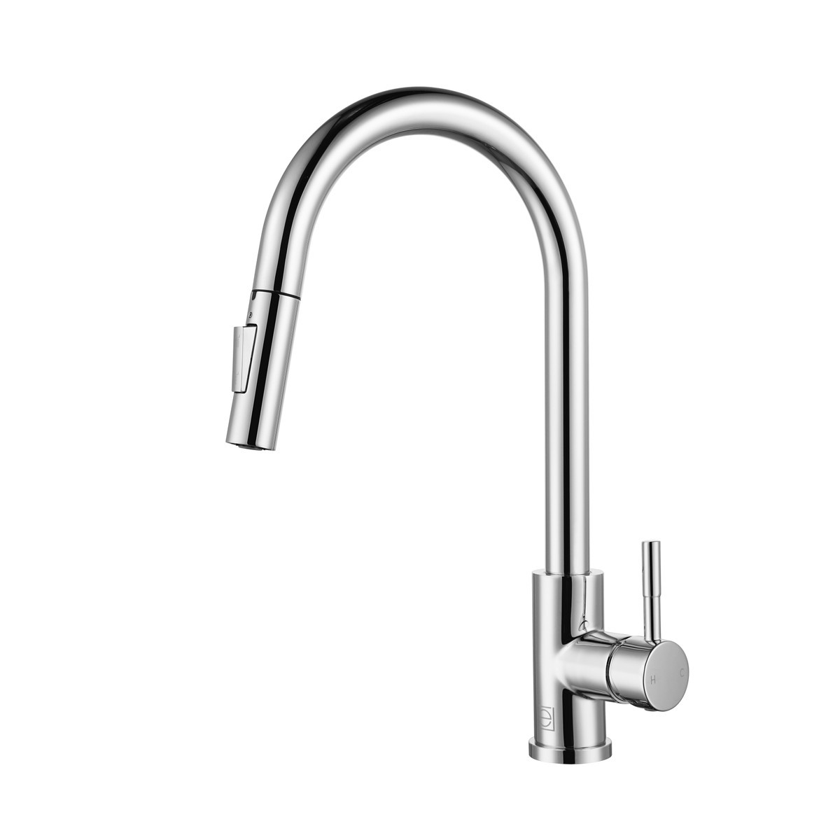 ELEGANT FURNITURE LIGHTING FAK-306 LUCA 16 INCH SINGLE HANDLE PULL DOWN SPRAYER KITCHEN FAUCET WITH TOUCH SENSOR