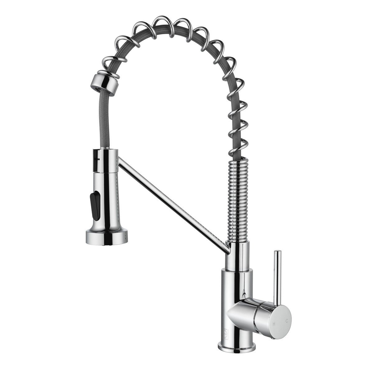 ELEGANT FURNITURE LIGHTING FAK-310 YARA 18 INCH SINGLE HANDLE PULL DOWN SPRAYER KITCHEN FAUCET