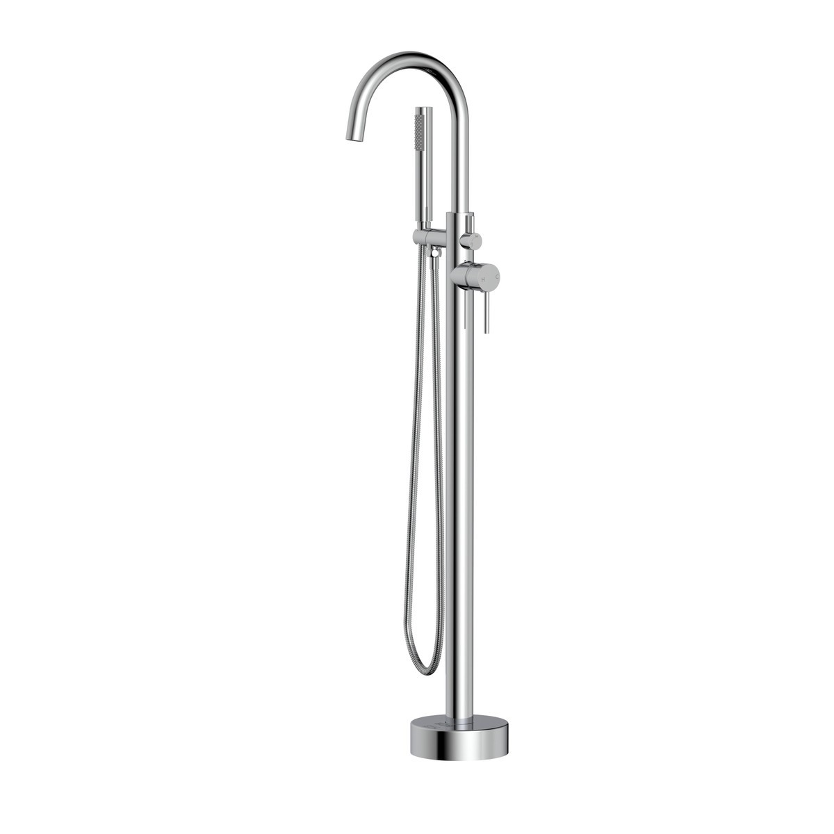 ELEGANT FURNITURE LIGHTING FAT-8001 STEVEN 45 INCH FLOOR MOUNTED ROMAN TUB FAUCET WITH HAND SHOWER
