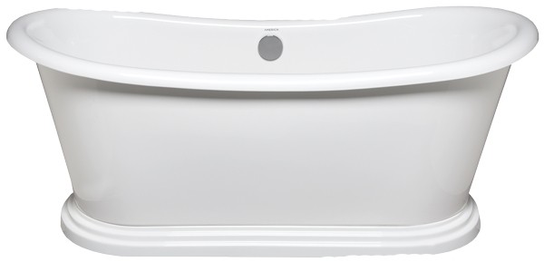 AMERICH SW7131T SAWYER 71 INCH FREESTANDING ACRYLIC SOAKER BATHTUB WITH INTEGRAL WASTE AND OVERFLOW