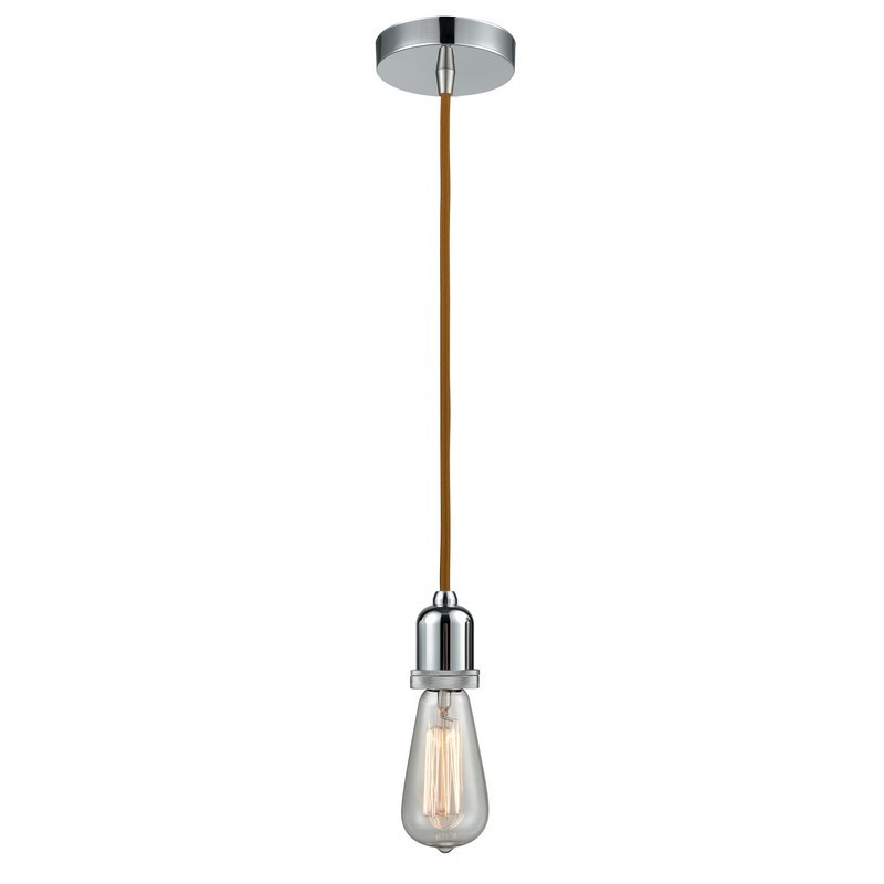 INNOVATIONS LIGHTING 100-10CR-0 WHITNEY BARE BULB 1 LIGHT 2 INCH INCANDESCENT MINI PENDANT WITH COPPER CORD