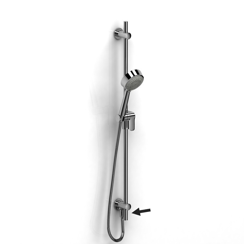 RIOBEL 1060-WS HAND SHOWER RAIL WITH BUILT-IN ELBOW SUPPLY