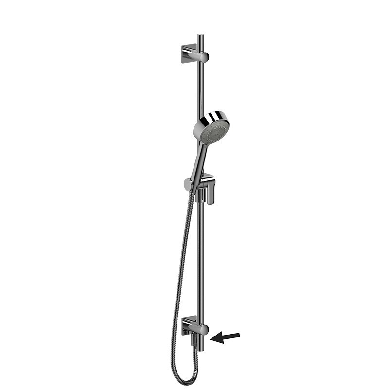 RIOBEL 2060-WS HAND SHOWER RAIL WITH BUILT-IN ELBOW SUPPLY