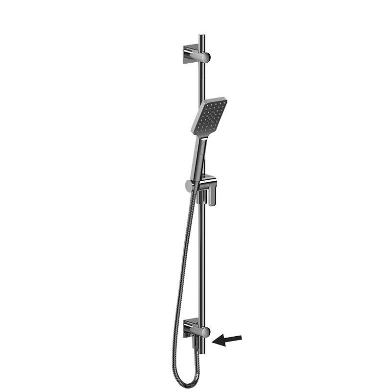 RIOBEL 4625-WS HAND SHOWER RAIL WITH BUILT-IN ELBOW SUPPLY