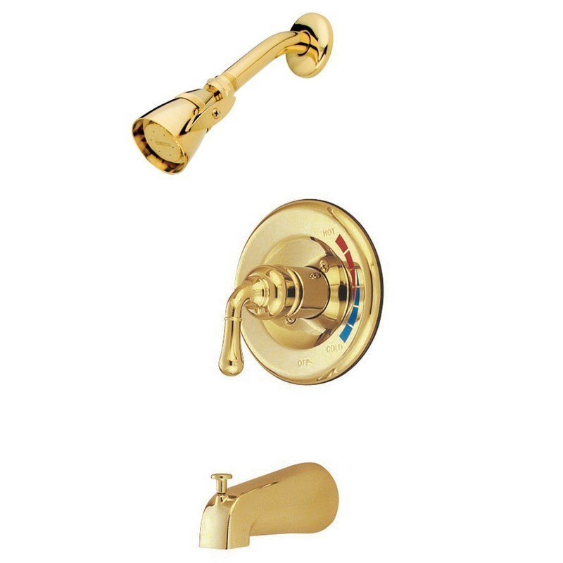 Kingston Brass KB635 Magellan Single Control Handle Tub and Shower Faucet Oil Rubbed Bronze 